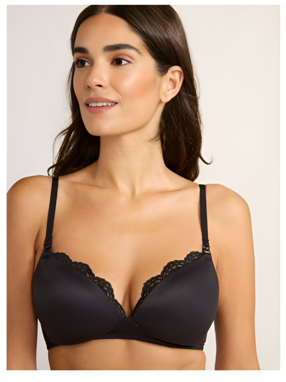 NEW XXXL Women's Wireless Black Nursing Bra-Maternity - Picture 3 of 5